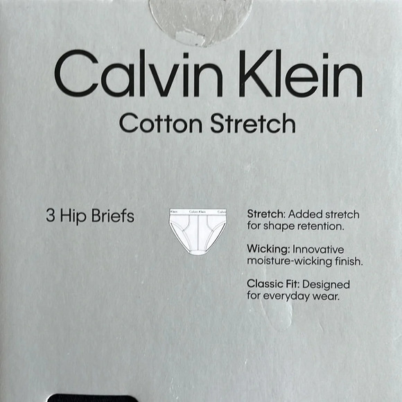 Brand new in box, 3 pack Calvin Klein men’s black hip brief classic fit 2XL - Picture 3 of 4